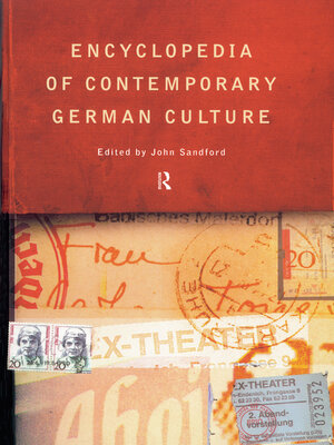 cover image of Encyclopedia of Contemporary German Culture
